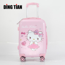 Custom Print Suitcase Cabin Trolley Bag ABS PC Colorful Cartoon Luggage Bags With Pictures